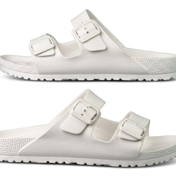 New! Size: 12 Men | Birkenstock Arizona EVA Slide Sandal | White Eggshell main image 11
